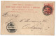 Entier Postaux Irlande Obliteration Aachen Obliteration Glasgow&Carlisle Sorangtencer 1895 - Postwaardestukken