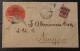 1899 Cover Affixed Red Revenue 1 Cent, Shanghai Sent To Ningpo - Brieven En Documenten