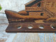 Porte Pipes Mural Bois Sculpté Art Populaire Chalet Montagne Signé Cleal Ca1950. - Zonder Classificatie