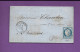 FUTAILLES De VIN 1871 LETTRE Par Depaux Coutelet à Mary S Marne Seine Et Marne Pour Chambon Comm. En Vin Bassou Yonne - 1800 – 1899