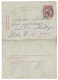 Entier Postaux Belgique Obliteration Verviers 1892 - Buste-lettere