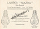 88 0090 CHARMES-SUR-MOSELLE VOSGES 1936 Cie Lorraine D'Électricité Publicité Au Dos Lampes MAZDA à BLAISE - Electricité & Gaz