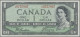 Canada: Bank Of Canada, 1 And 10 Dollars 1954, "Devil's Face" Notes With Signatu - Canada