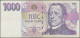 Czech Republic: Lot With 13 Banknotes, Series 1993-2009, Including 500 And 1.000 - Tschechien