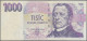 Czech Republic: Lot With 13 Banknotes, Series 1993-2009, Including 500 And 1.000 - Czech Republic