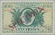 French Equatorial Africa: Caisse Centrale De La France Libre, 100 Francs 1941 SP - Equatorial Guinea