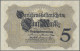 Deutschland - Deutsches Reich Bis 1945: Kleines Lot Reichsbanknoten, 1910-1918, - Altri & Non Classificati