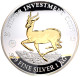 Gabun: 10.000 Francs 2013 Springbok Aus Der Serie Silver Investment Coin Deluxe - Gabon