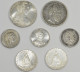 Alle Welt: Lot 7 Silbermünzen; Württemberg 5 Mark 1876, Preußen 2 Mark 1876, 190 - Autres & Non Classés