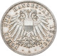 Lübeck: 3 Mark 1913 A, Jaeger 82, Kleine Kratzer, Gereinigt, Fast Vorzüglich. - Taler En Doppeltaler