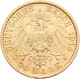 Preußen - Anlagegold: Wilhelm II. 1888-1918: 20 Mark 1914 A, Uniform, Jaeger 253 - 5, 10 & 20 Mark Goud
