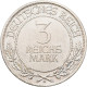 Weimarer Republik: 3 Reichsmark 1926 A, Lübeck, 750 Jahre Reichsfreiheit, Jaeger - Andere & Zonder Classificatie