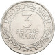 Weimarer Republik: 3 Reichsmark 1926 A, Lübeck, Jaeger 323, Kleiner Randfehler, - Other & Unclassified