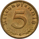 Drittes Reich: 5 Reichspfennig 1936 G, Jaeger 363. Seltener Jahrgang. Prachtexem - Other & Unclassified