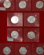 Bundesrepublik Deutschland 1948-2001: 10 DM Pp Münzen: Auf 21 Lindnerboxen Und E - Other & Unclassified