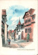 Bouxwiller - Rue Des Seigneurs - Illustration By Willy Kuhn - France - Used - Bouxwiller