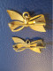 2 Petites Broches Fantaisie / Noeud Papillon /Laiton Embouti/ épingles Fermeture à L'ancienne/Vers1930-1950  BIJ190 - Broches