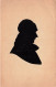 SILHOUETTES - Homme - Portrait - Carte Postale Ancienne - Silhouette - Scissor-type