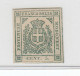 MODENA 1859 5 CENTESIMI VERDE SCURO N.12b G.O MH* FRESCHISSIMO CERTIFICATO DIENA - Modena