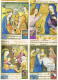 Luxembourg - Caritas : Enluminures CM 1135/1139 (année 1987) - Cartoline Maximum