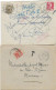 LOT DE 6 LETTRES  AFFRANCHIES TIMBRES TAXES TYPE GERBES -ANNEES 1944-60 - 1960-.... Briefe & Dokumente