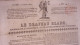 RARE 1822 LE DRAPEAU BLANC JOURNAL POLITIQUE LITTERATURE THEATRES N°12 DENTU DUC D ORLEANS DUCHESSE DE BOURBON - 1801-1900