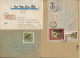 POLOGNE -LOT DE 6 LETTRES  AFFRANCHISSEMENT DIVERS  DONT 2  LETTRES CACHETS SPECIAUX AU DOS -  ANNEES 1960 68 - Briefe U. Dokumente