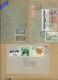 POLOGNE -LOT DE 6 LETTRES  AFFRANCHISSEMENT DIVERS  DONT 2  LETTRES CACHETS SPECIAUX AU DOS -  ANNEES 1960 68 - Lettres & Documents