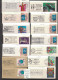 Nations Unies - Genève - 38 Oblitérés Sur  Fragments Avec Flamme Toutes Différentes. - Used Stamps