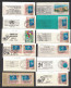 Nations Unies - Genève - 38 Oblitérés Sur  Fragments Avec Flamme Toutes Différentes. - Used Stamps