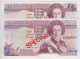 Jersey Banknote Five Pound  SPECIMEN Overprint Code CC - Superb UNC Condition - Jersey