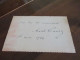 M45 Billet Autographe Remerciements Anatole France 16/04/1924 - Schrijvers