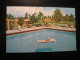 MIAMI Florida Key Colony Motel Key Biscayne Pool Cancel 1966 To Sweden Postcard USA - Miami