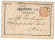 Entier Postaux Autriche Obliteration Nyitra 1873 - Carte-Lettere