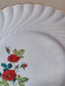 Delcampe - Cinq Assiettes Plates Faïence Keller & Guérin Décor De Fleurs  Modèle Tradition - Lunéville (FRA)