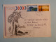 DB15 POLYNESIE BELLE LETTRE POSTES DES ARMEES  RR 1977 LA TOUR DU PIN  FRANCE+20F  + DESSIN NU +AFF. PLAISANT+++ - Storia Postale