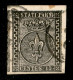 Antichi Stati Italiani - Parma - 1852 - 10 Cent (2 - Nero Intenso) Usato - Angolo Di Foglio Con Vicino A Sinistra - Sonstige & Ohne Zuordnung