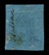 Antichi Stati Italiani - Sardegna - 1853 - 20 Cent (5) Bordo Foglio - Usato A Genova 1.5.54 - Andere & Zonder Classificatie