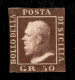 Antichi Stati Italiani - Sicilia - 1859 - 50 Grana Lacca Bruno Scuro Violaceo (14b) - Nuovo Senza Gomma - Ritagliato Nei - Sonstige & Ohne Zuordnung