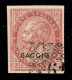 Regno - Vittorio Emanuele II - 1863 - De La Rue - 40 Cent (L20) Con Annullo Sperimentale - Gomma Originale - Other & Unclassified