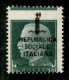 Repubblica Sociale Italiana - Provvisori - 1944 - 25 Cent (491zb) Con Dentellatura Orizzontale E Soprastampa Spostate In - Altri & Non Classificati