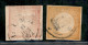 Oltremare - Peru' - 1871 - 5 Cent + 1 Peseta (16/17) - Serie Completa - Usato - Other & Unclassified