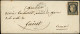 Let EMISSION DE 1849 - 3    20c. Noir Sur Jaune, Obl. GRILLE ROUGE S. Env., Càd T15 QUIMPER 22 (JANV) 49, Arr. GUERET 25 - 1849-1876: Période Classique