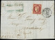 Let EMISSION DE 1849 - 6     1f. Carmin, Obl. PC 83 S. LAC, Càd T15 ANGOULEME 3/6/53, TTB - 1849-1876: Klassik