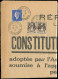 Let LETTRES DU XXe SIECLE - N°670 PAIRE Et 682 Obl. Càd MONTREUIL-BELLAY 6/5/46 S. CONSTITUTION De La REPUBLIQUE FRANCAI - Lettres & Documents
