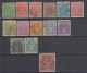 RHODESIA 1898-1908 SERIE DI 14 VAORI USATI / G.O MH* CON 1 PERFIN - Southern Rhodesia (...-1964)