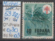 1950 - SPANIEN - FM/DM/Zz "Kampf Gg. D. Tbc - Föhrenzweig" 10 C Dkl'grün/rot - O  Gestempelt - S.Scan (Zz 53o 01-03 Esp) - Fiscali-postali