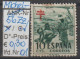 1951 - SPANIEN - FM/DM/Zz "Kampf Gg. D. Tbc - Kinder ...." 10 C Dkl'grün/rot - O  Gestempelt - S.Scan (Zz 56o 01-06 Esp) - Fiscaux-postaux