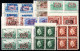 1814. GREECE, DEODECANESE 1947 Σ.Δ.Δ. #1-10 MNH BLOCKS OF 4., 1 X 30/5 DR. SMALL CREASE - Dodekanisos