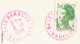 FRANCE - VARIETY &  CURIOSITY - 84 - PINK A9 "LE BARROUX" DEPARTURE CDSs ON FRANKED PC TO BELGIUM - 1988 - Cartas & Documentos